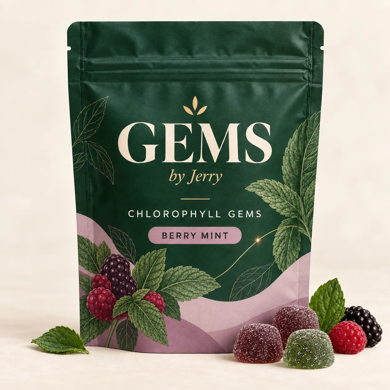 GEMS by Jerry Berry Mint pouch